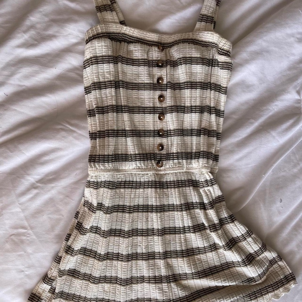 Striped Button-Down Dress